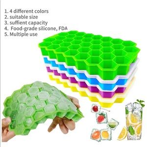 4pcs Ice Cube Tray with Free Clamp(new)